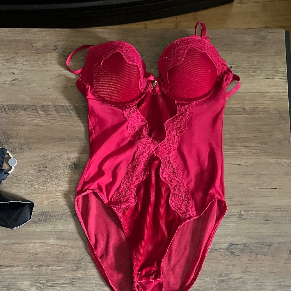 Rachel Scarlet Lace Bodysuit